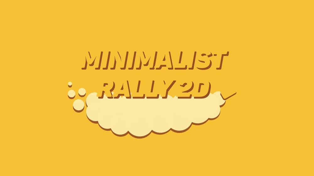 Minimalist Rally 2D artwork